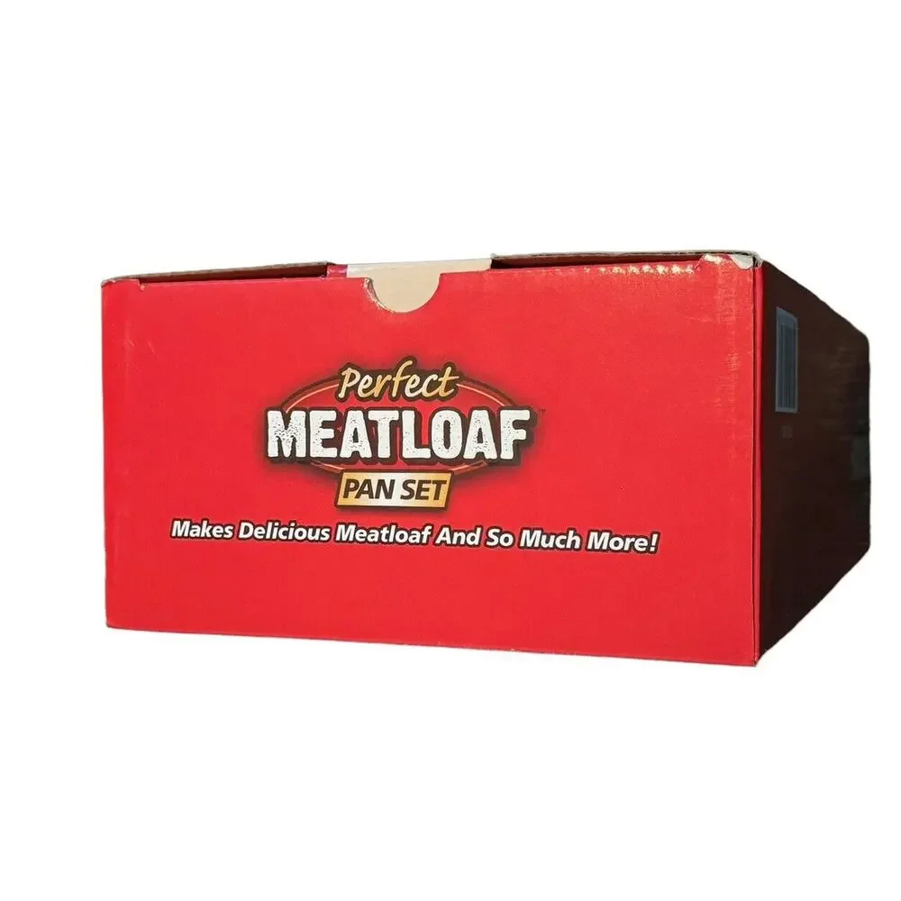 Perfect Meatloaf‎ Pan Set NEW Bonus Recipe Guide As Seen on TV Removable Tray